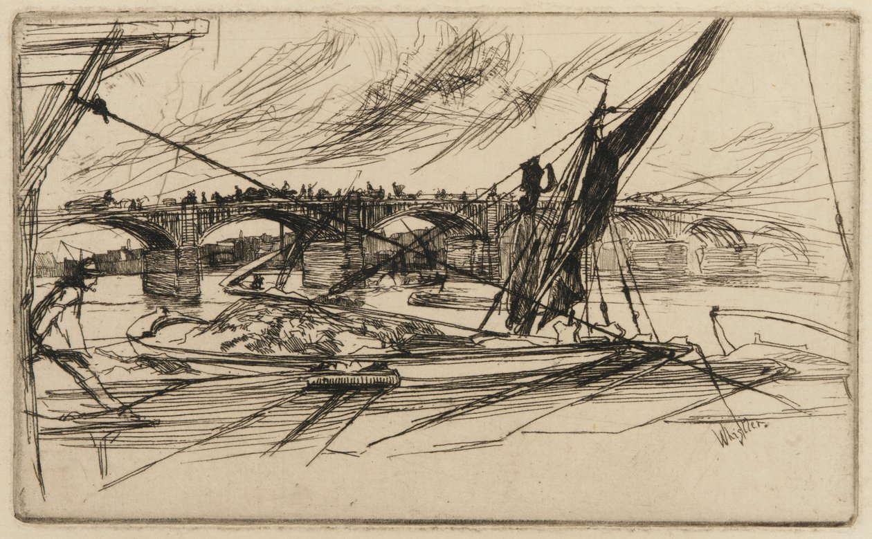 Puente de Vauxhall, 1861 de James Abbott McNeill Whistler