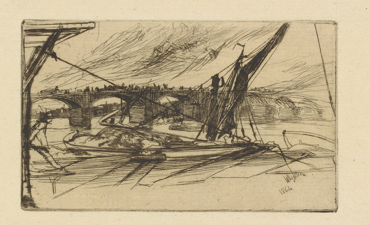 Puente de Vauxhall, 1861 de James Abbott McNeill Whistler
