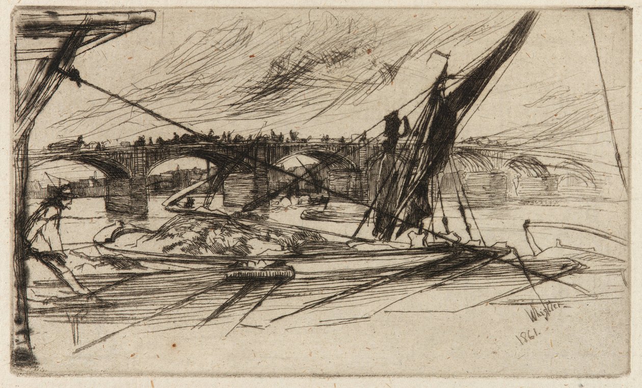 Puente de Vauxhall, 1861 de James Abbott McNeill Whistler