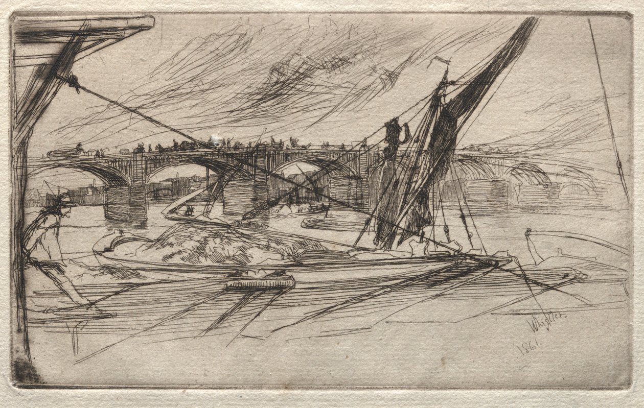 Puente de Vauxhall, 1861 de James Abbott McNeill Whistler