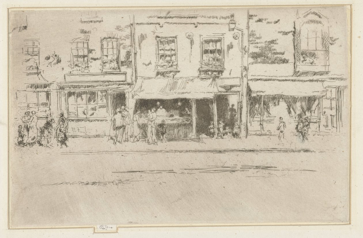 Viswinkel en Chelsea La pescadería, la concurrida Chelsea de James Abbott McNeill Whistler