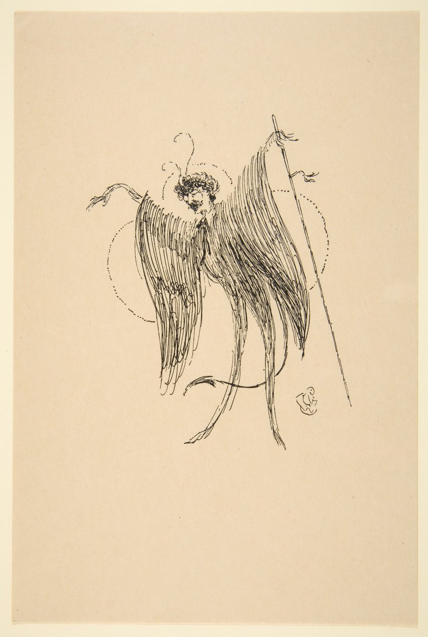 Whistler como mariposa, siglo XIX-XX de James Abbott McNeill Whistler