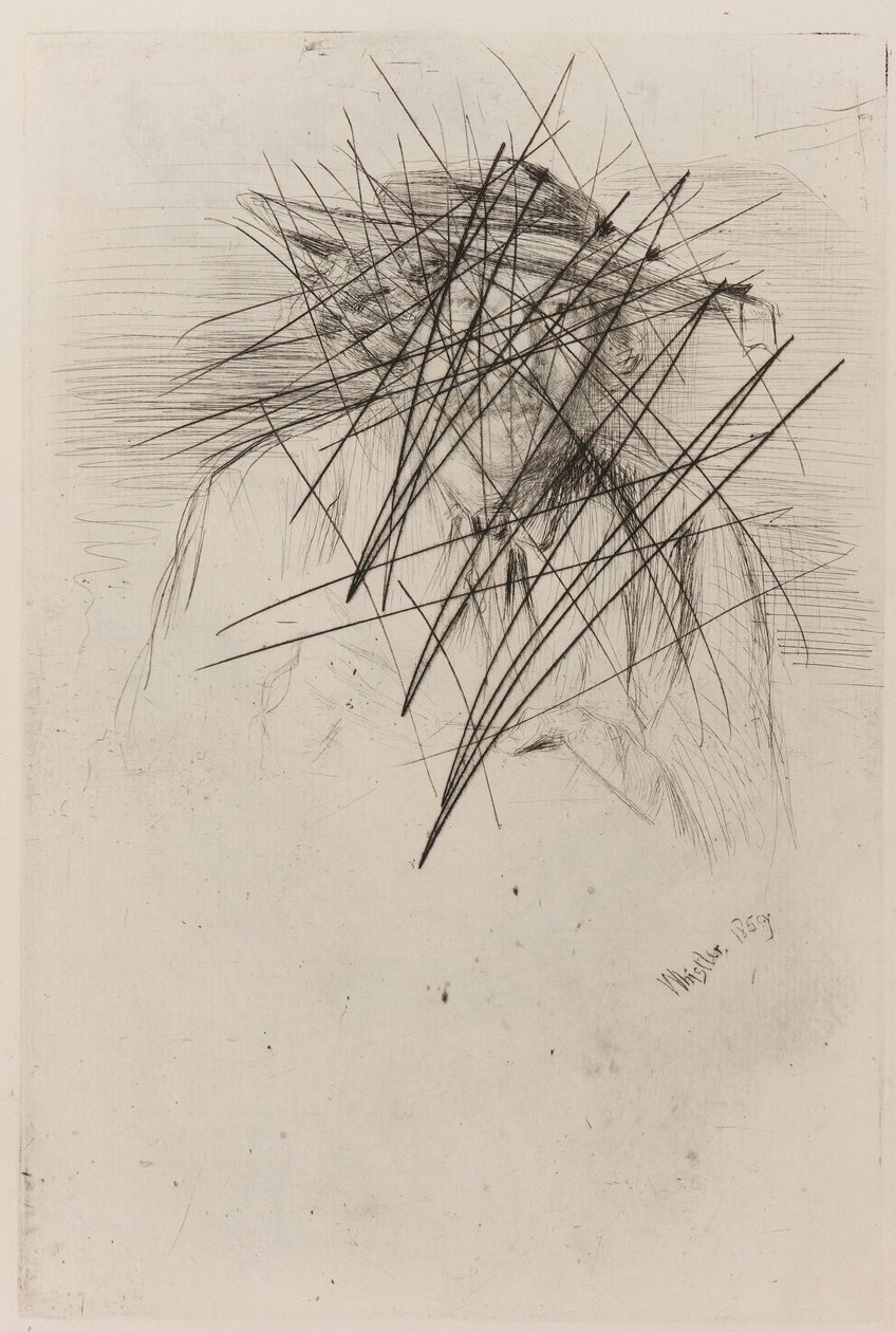 Whistler con sombrero, 1859 de James Abbott McNeill Whistler