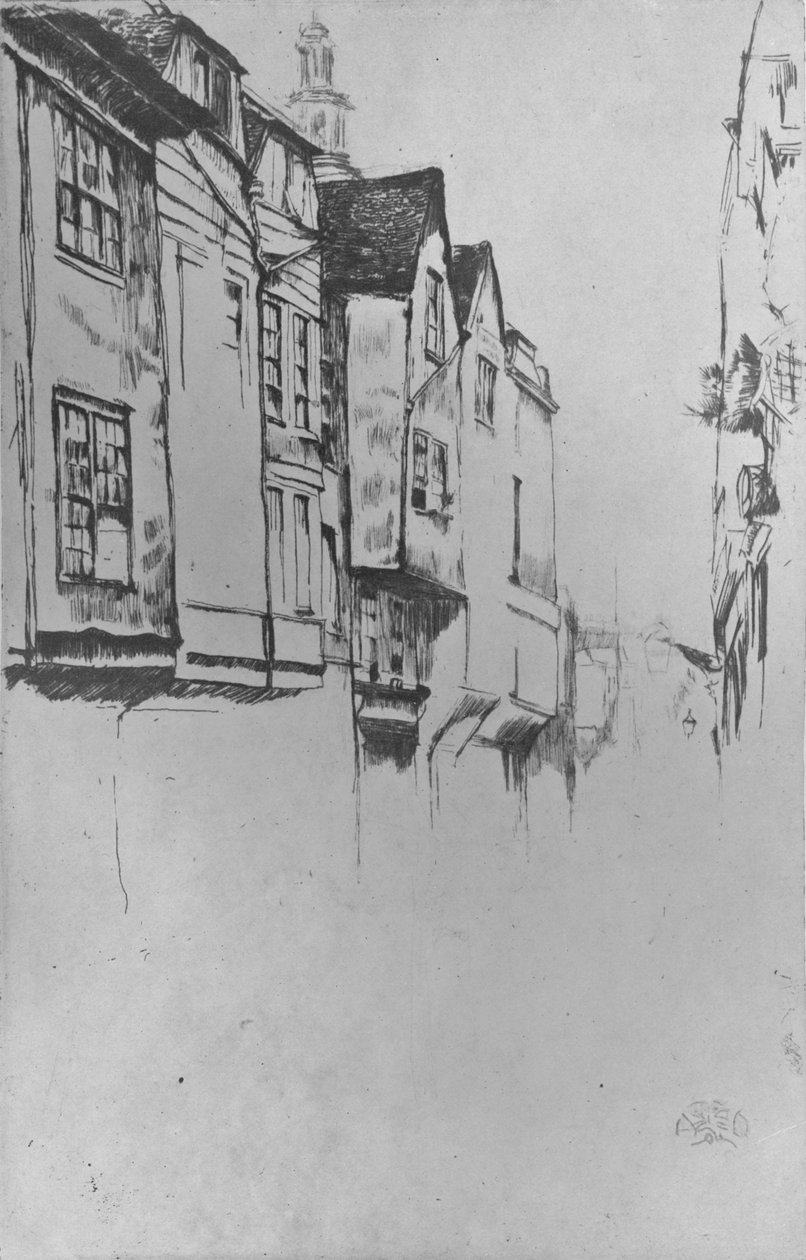 Wych Street, 1877, 1904 de James Abbott McNeill Whistler