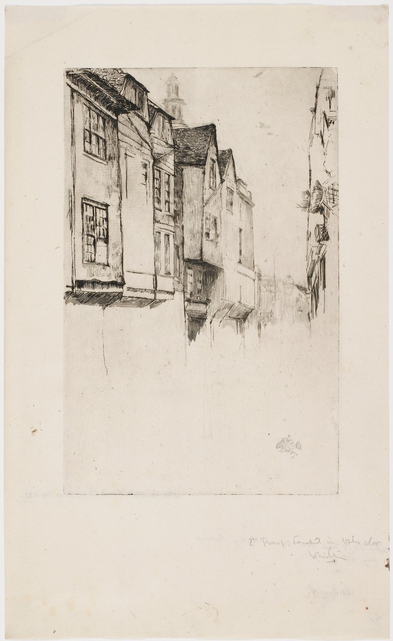 Wych Street, Londres de James Abbott McNeill Whistler