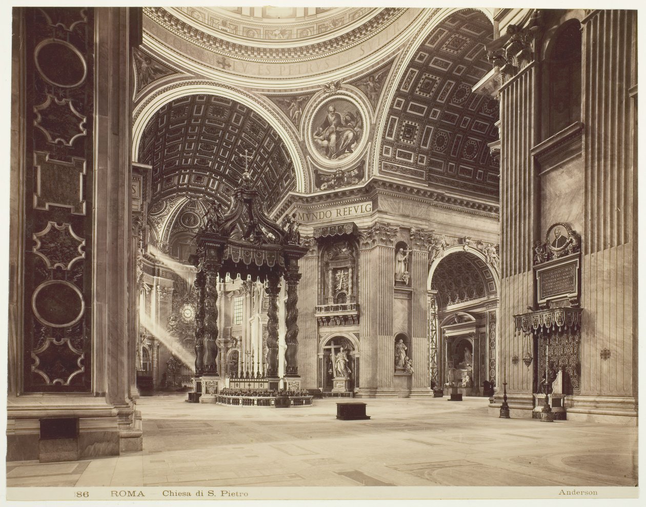 Iglesia de San Pedro, Roma, c. 1870 de James Anderson