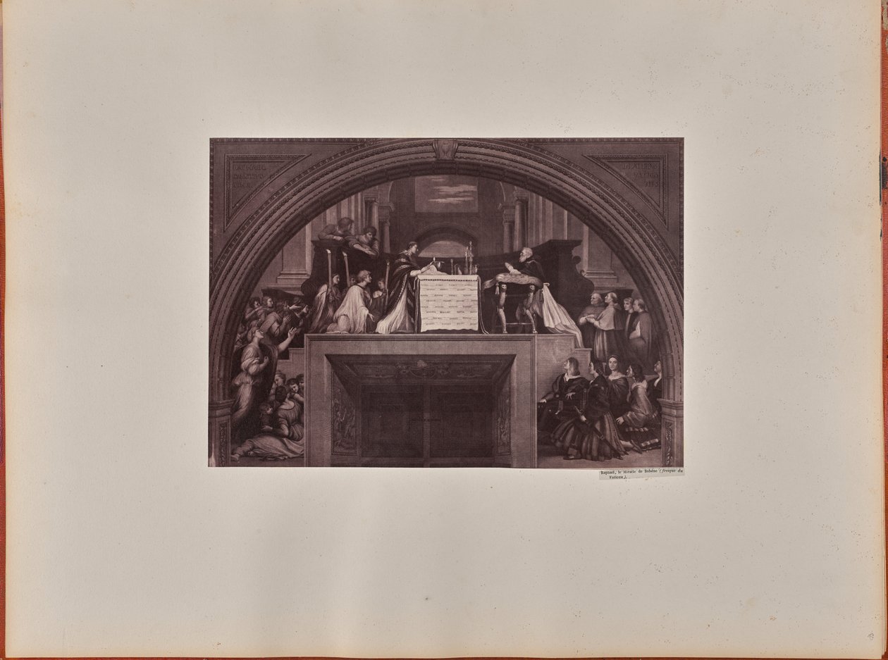 Rafael, El milagro de Bolsene (fresco del Vaticano) de James Anderson