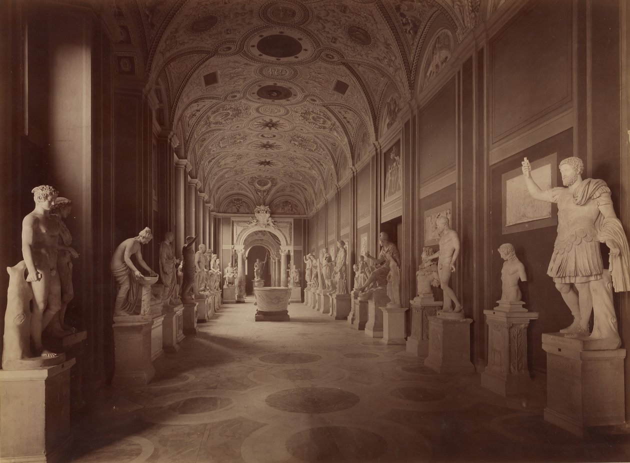 Sala delle Statue, 1850s-60s de James Anderson