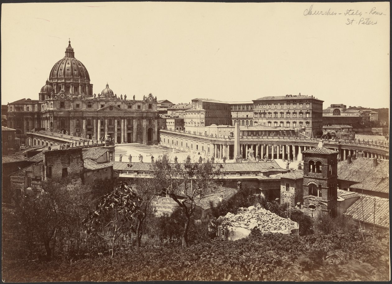 [Vista de la basílica de San Pedro] de James Anderson