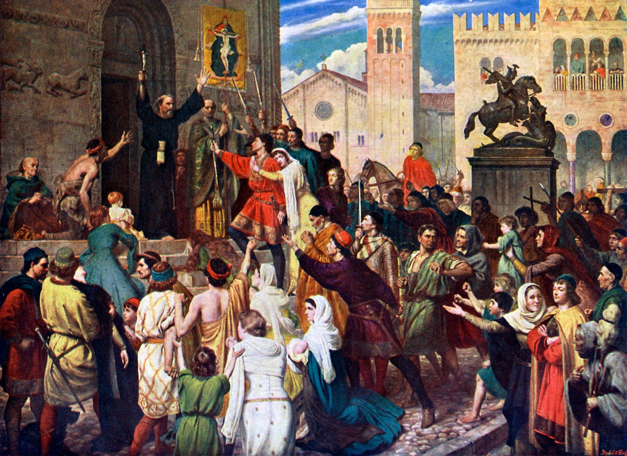 Pedro el Ermitaño Predicando la Primera Cruzada de James Archer