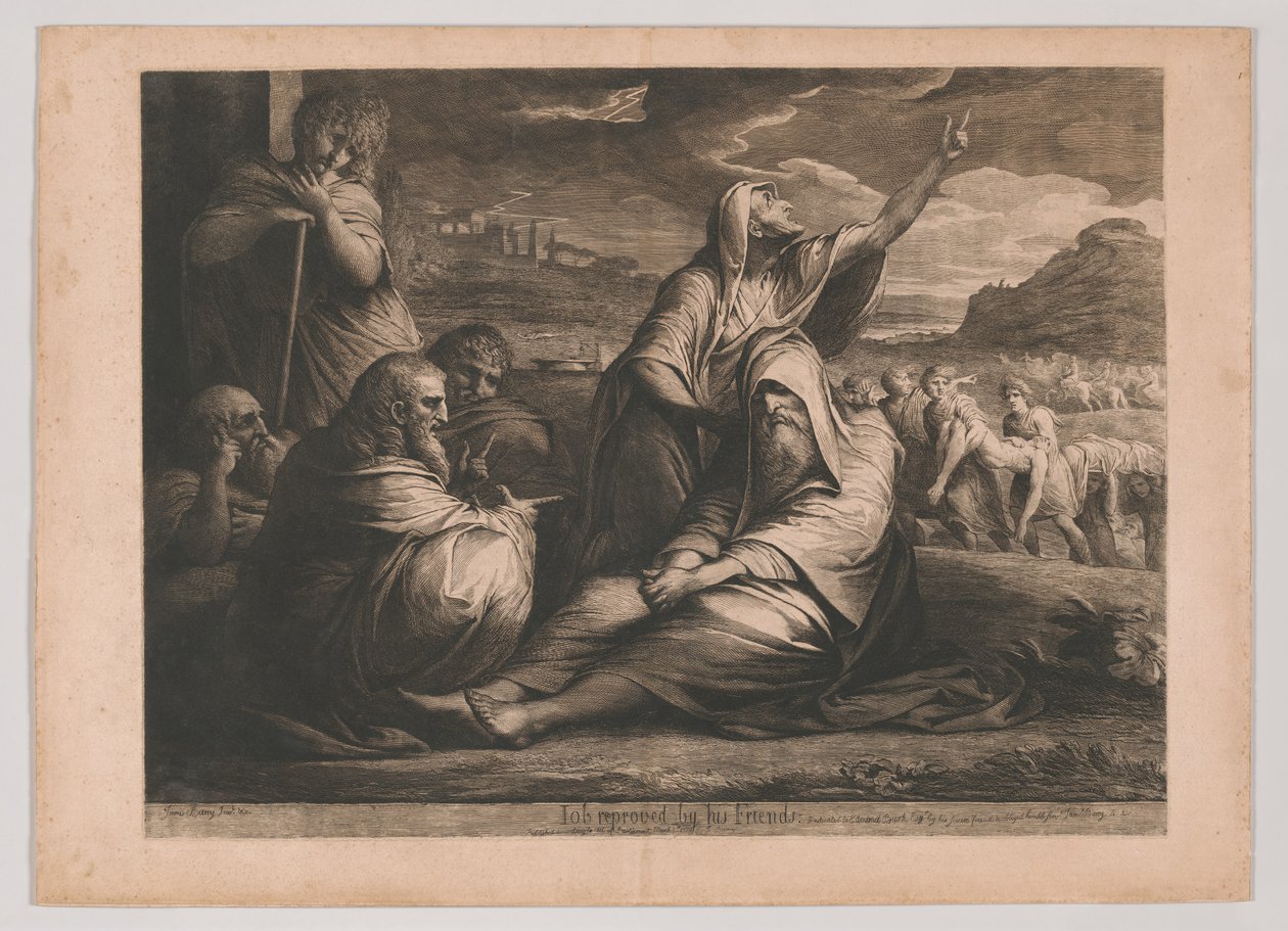 Job reprendido por sus amigos de James Barry