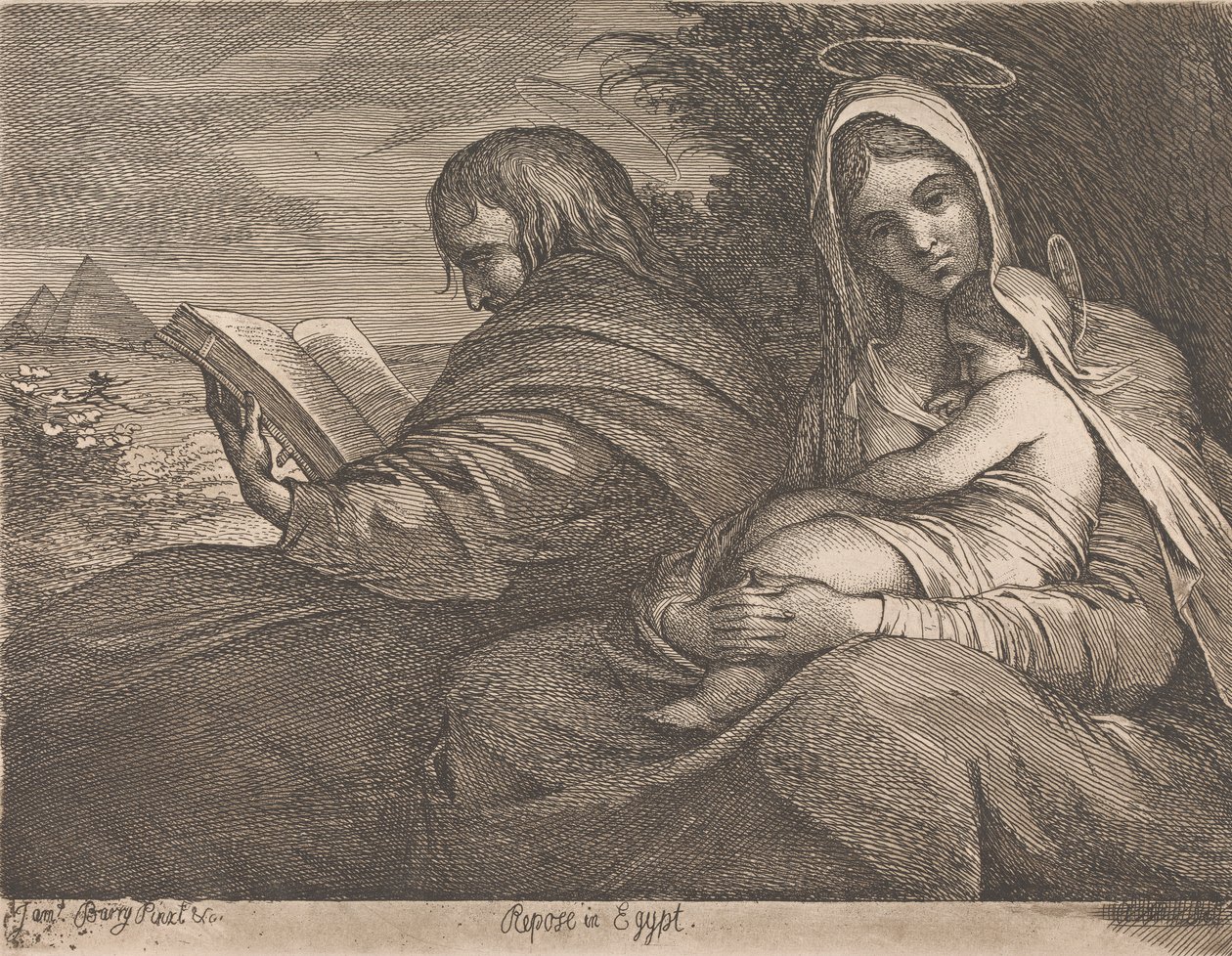 Reposo en Egipto de James Barry