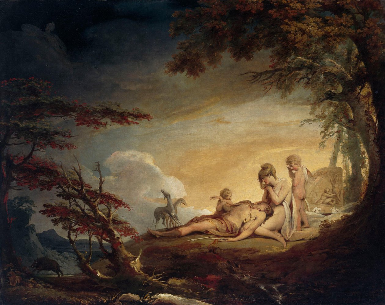 La muerte de Adonis de James Barry