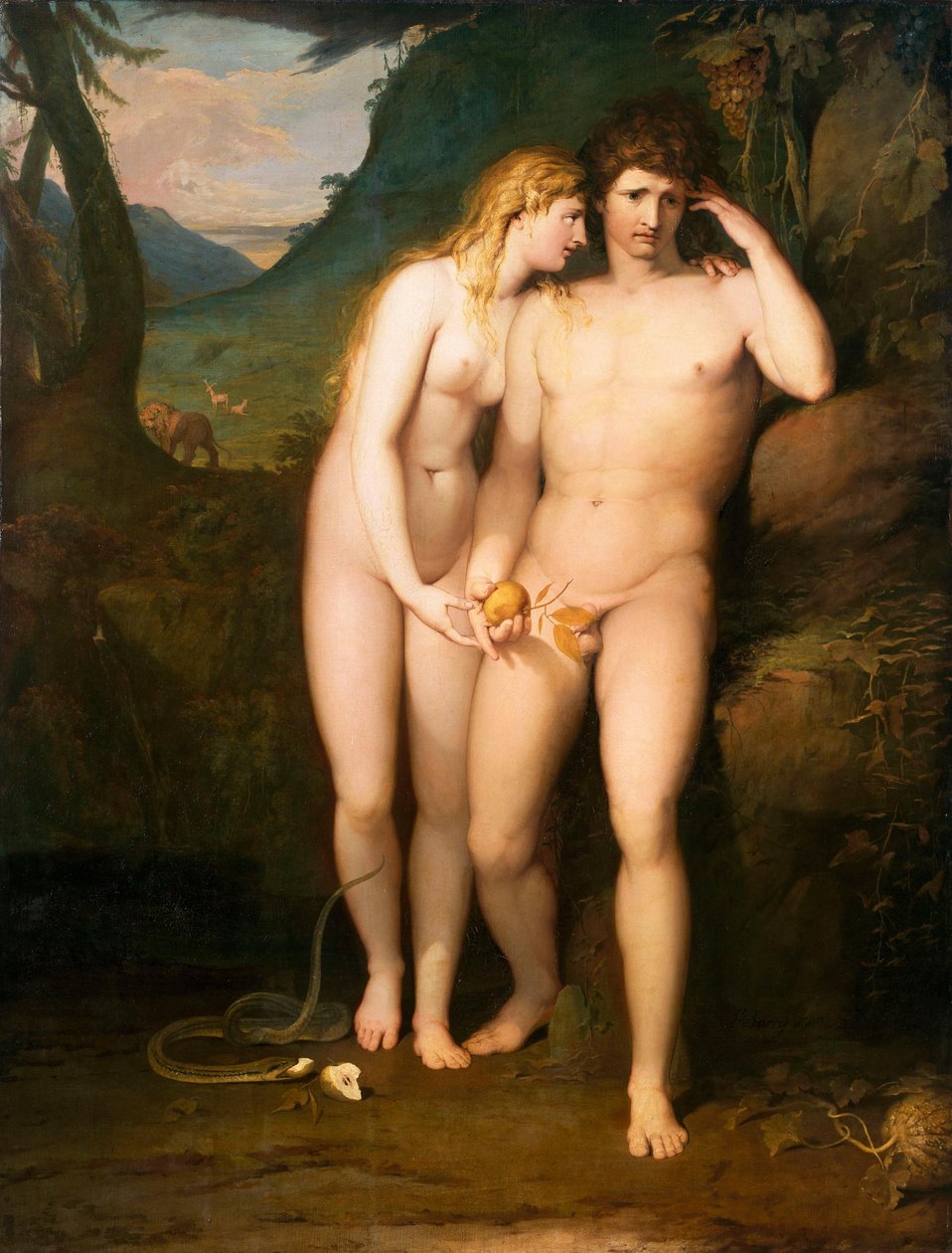 La tentación de Adán de James Barry