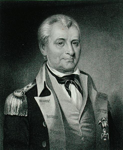 General Lachlan McIntosh, grabado por Henry Hoppner Meyer de James Barton (after) Longacre