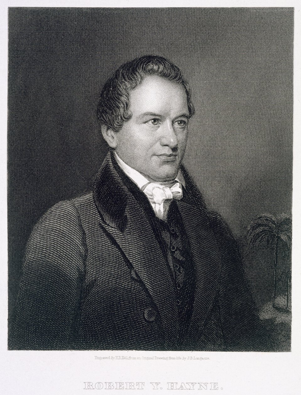 Robert Young Hayne grabado por Henry Bryan Hall de James Barton Longacre