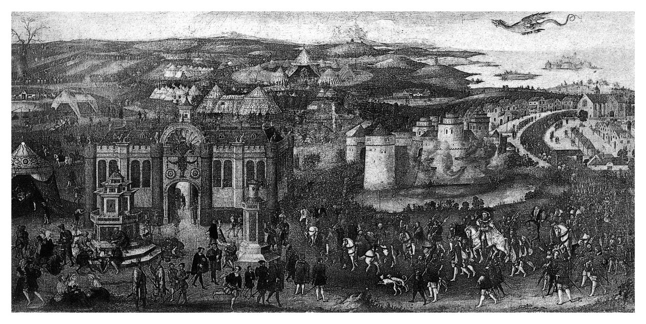 El Campo del Paño de Oro, 1520, 1896 de James Basire I