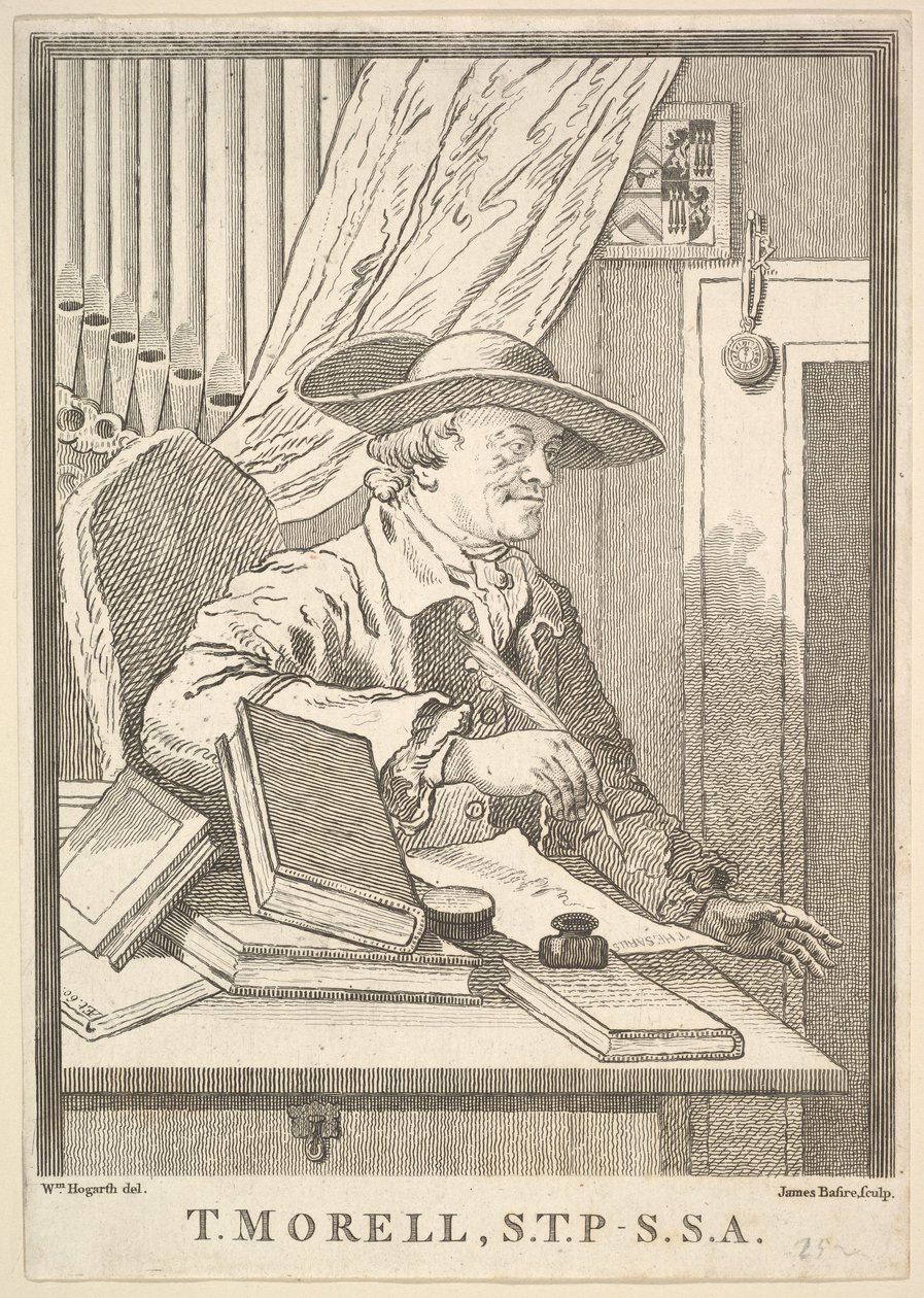 Thomas Morell, S.T.P.- S.S.A., febrero de 1762 de James Basire I