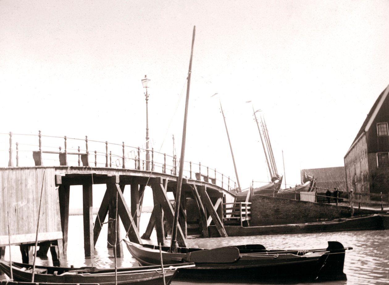 Barcos de canal, Isla Marken, Países Bajos, 1898 de James Batkin