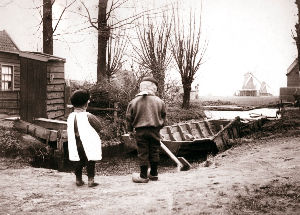 Niños, Laandam, Países Bajos, 1898 de James Batkin