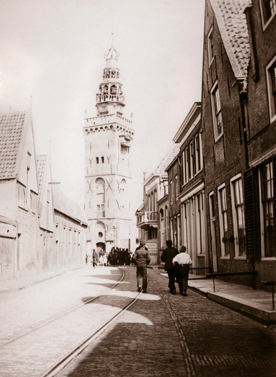 Escena callejera, Monnickendam, Países Bajos, 1898 de James Batkin