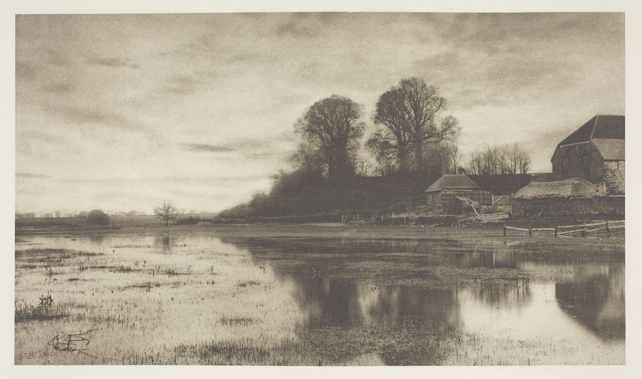 Atardecer, impreso en abril de 1890 de James Booker Blakemore Wellington