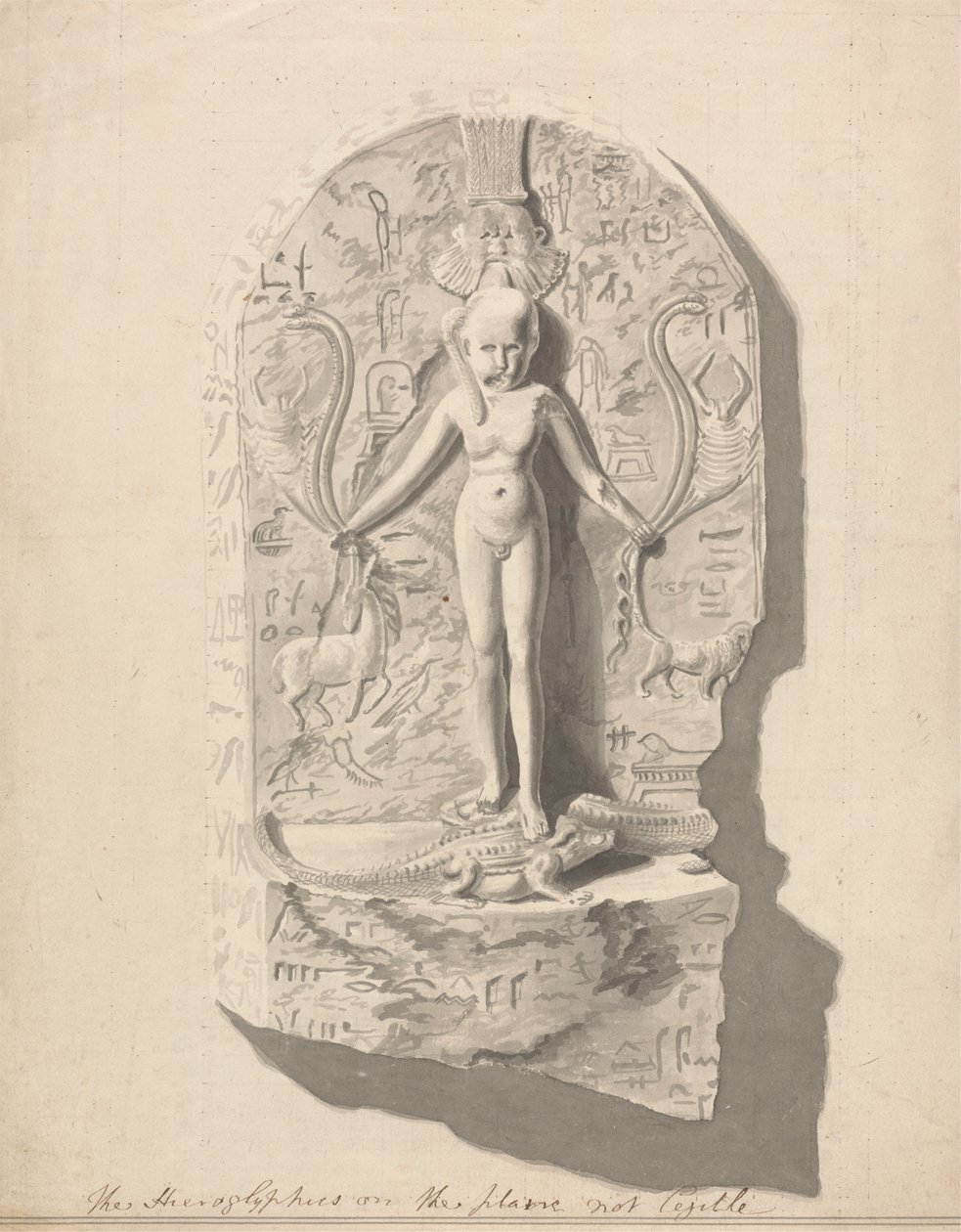 No.1 Tabla de jeroglíficos encontrados en Axum de James Bruce