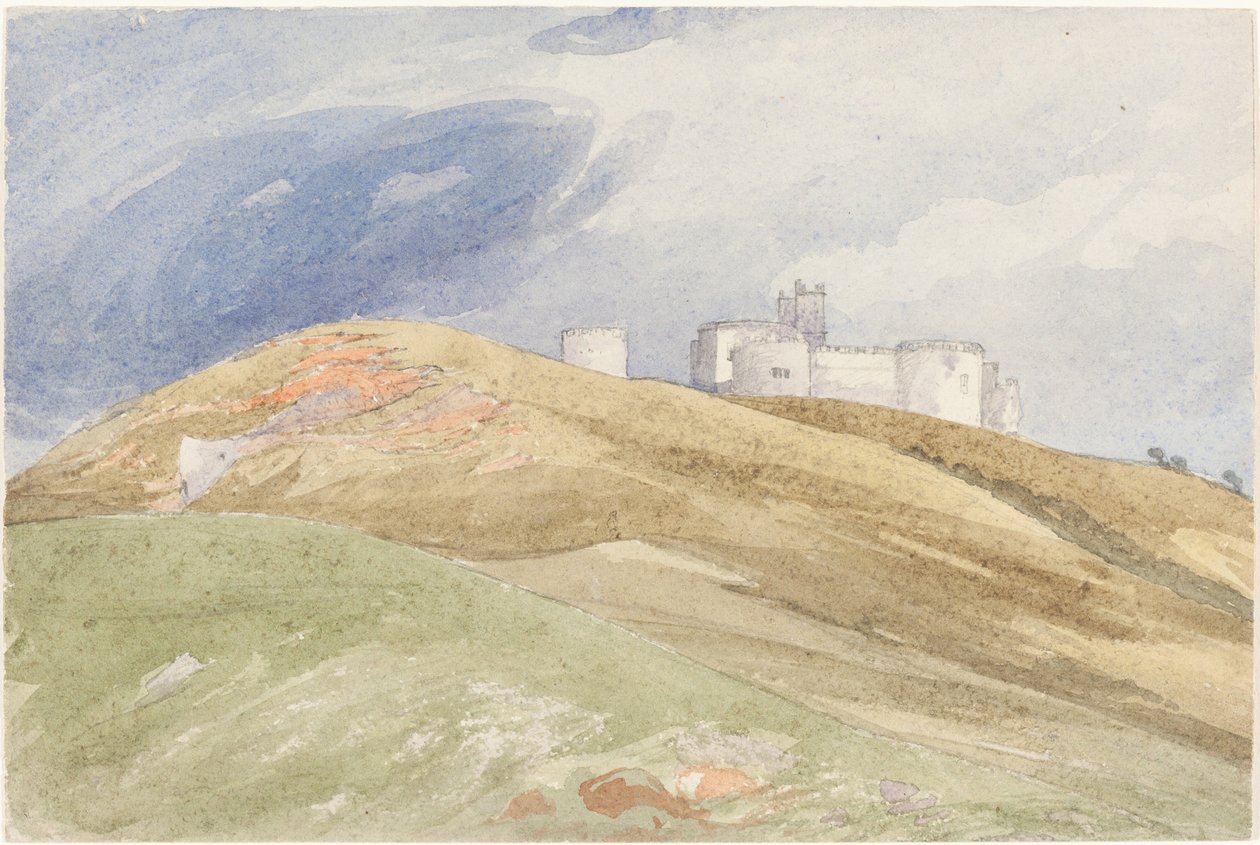 Castillo en una colina, primera mitad del siglo XIX de James Bulwer
