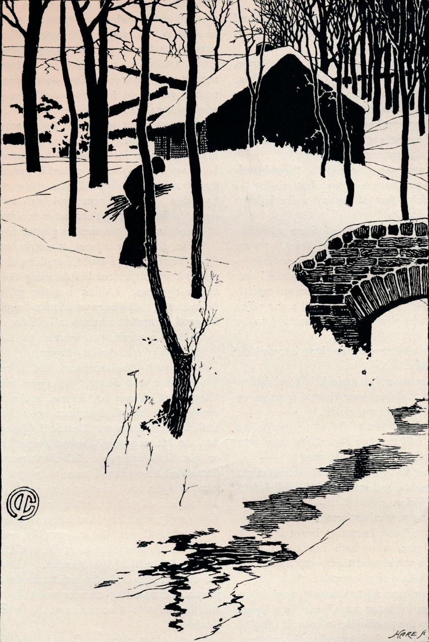Una cabaña en un bosque, c1897 de James Cadenhead