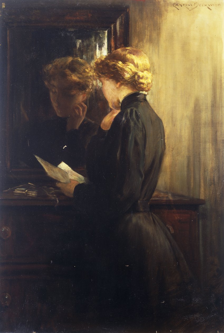 La carta, 1910 de James Carroll Beckwith