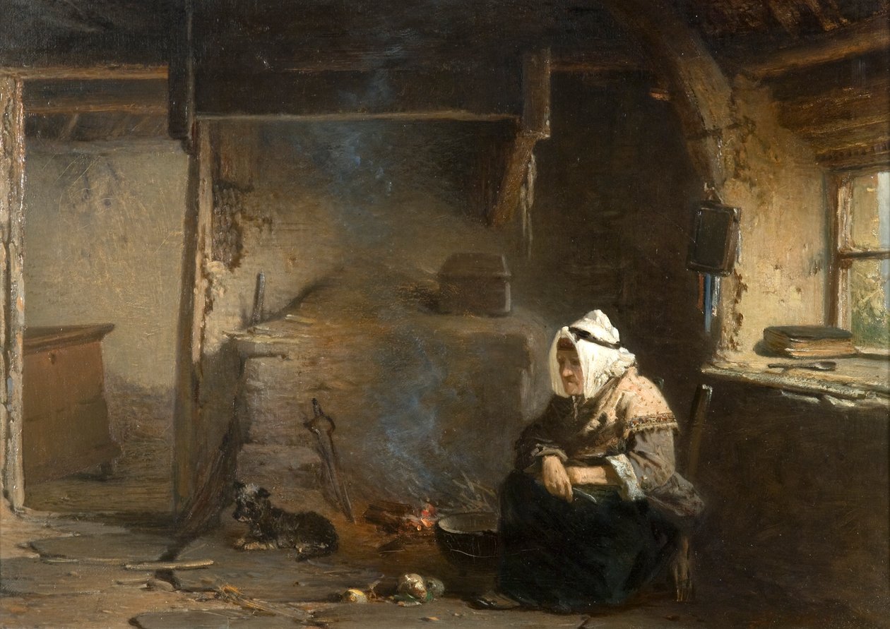 Interior de una Cabaña de James Cassie
