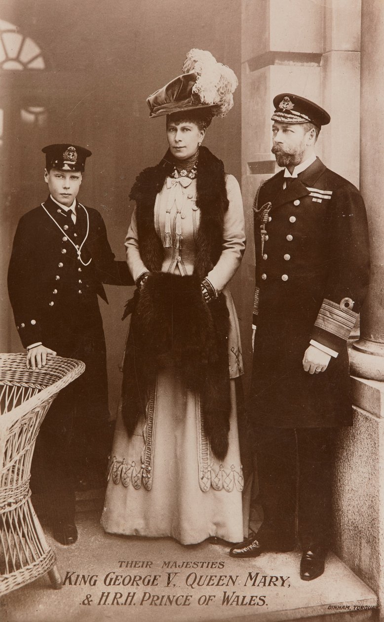 El Rey Jorge V, la Reina María y el Príncipe de Gales de James Charles Dinham