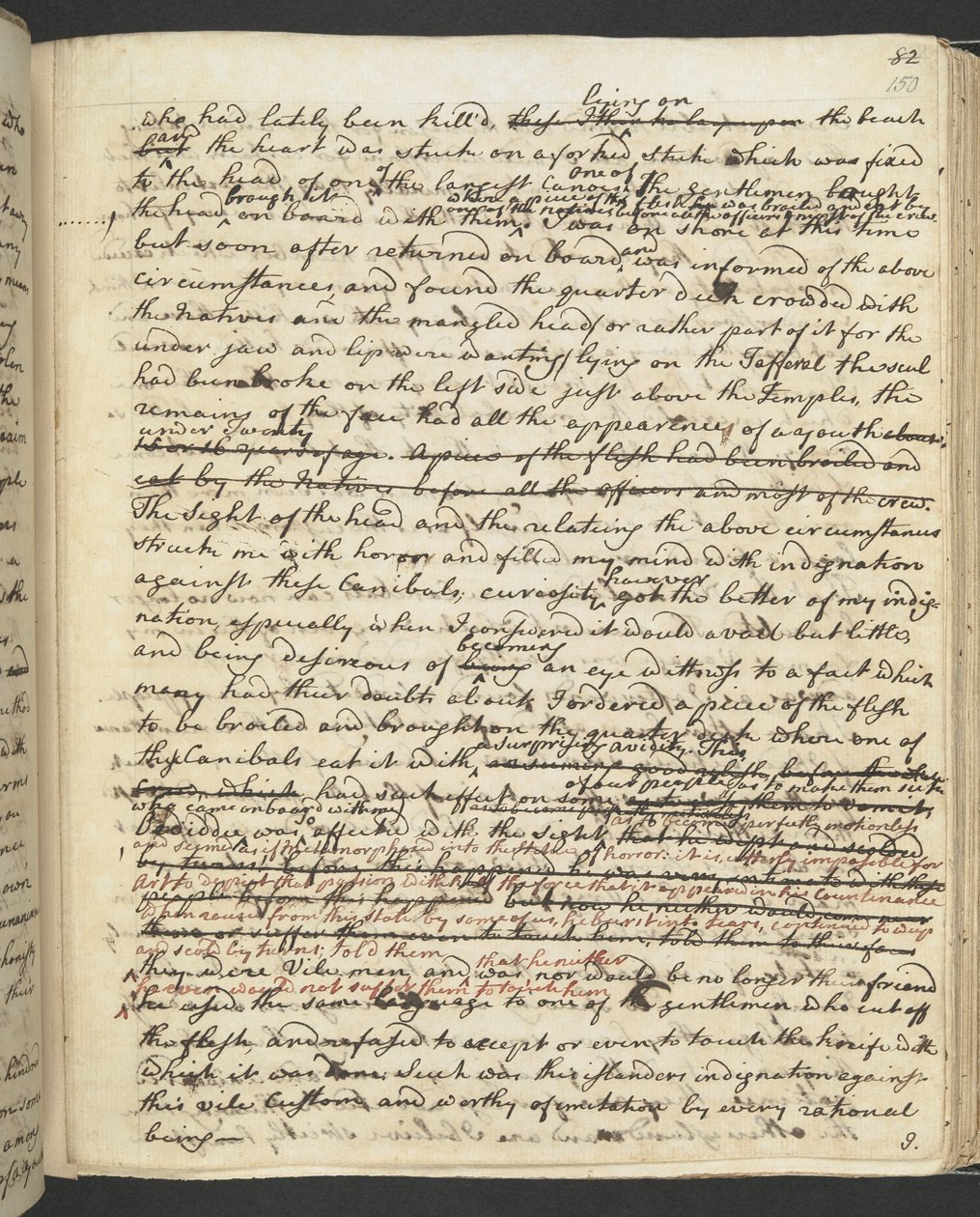 Agregar MS 27888 f.150r Diario del Capitán Cook de James Cook