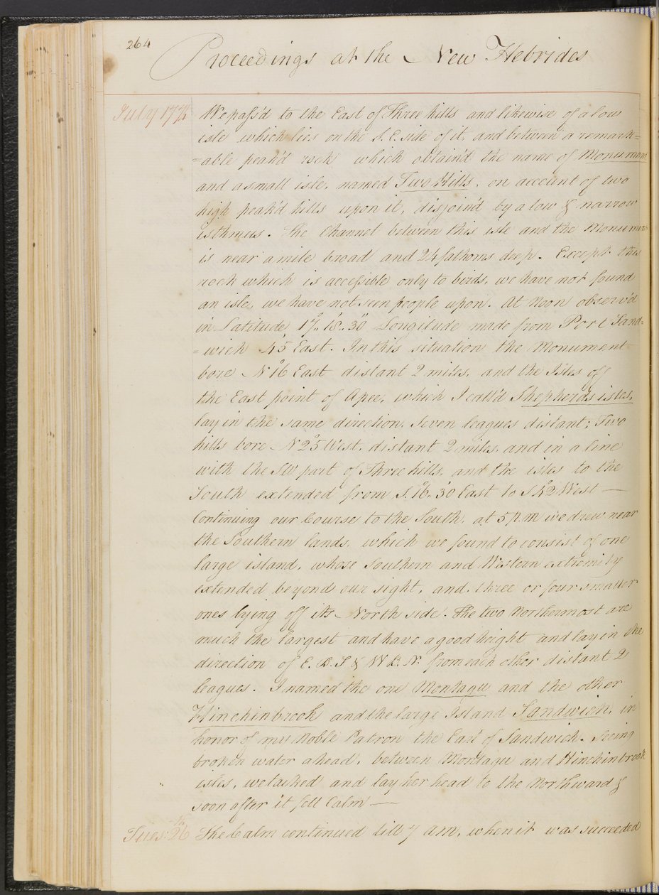 Diario de la vuelta al mundo del capitán Cook en el HMS "Resolution de James Cook