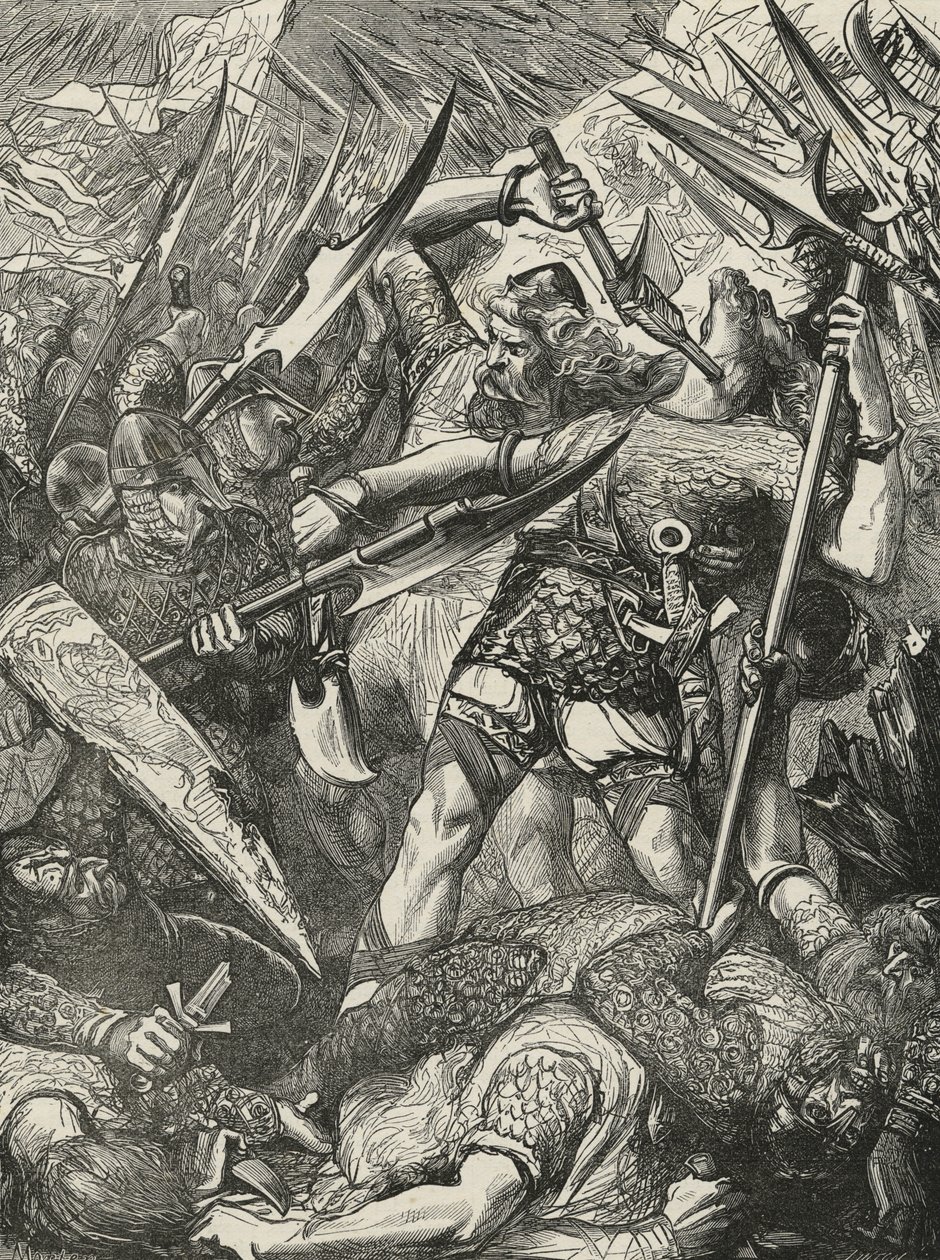 Muerte de Harold en la Batalla de Hastings de James Cooper
