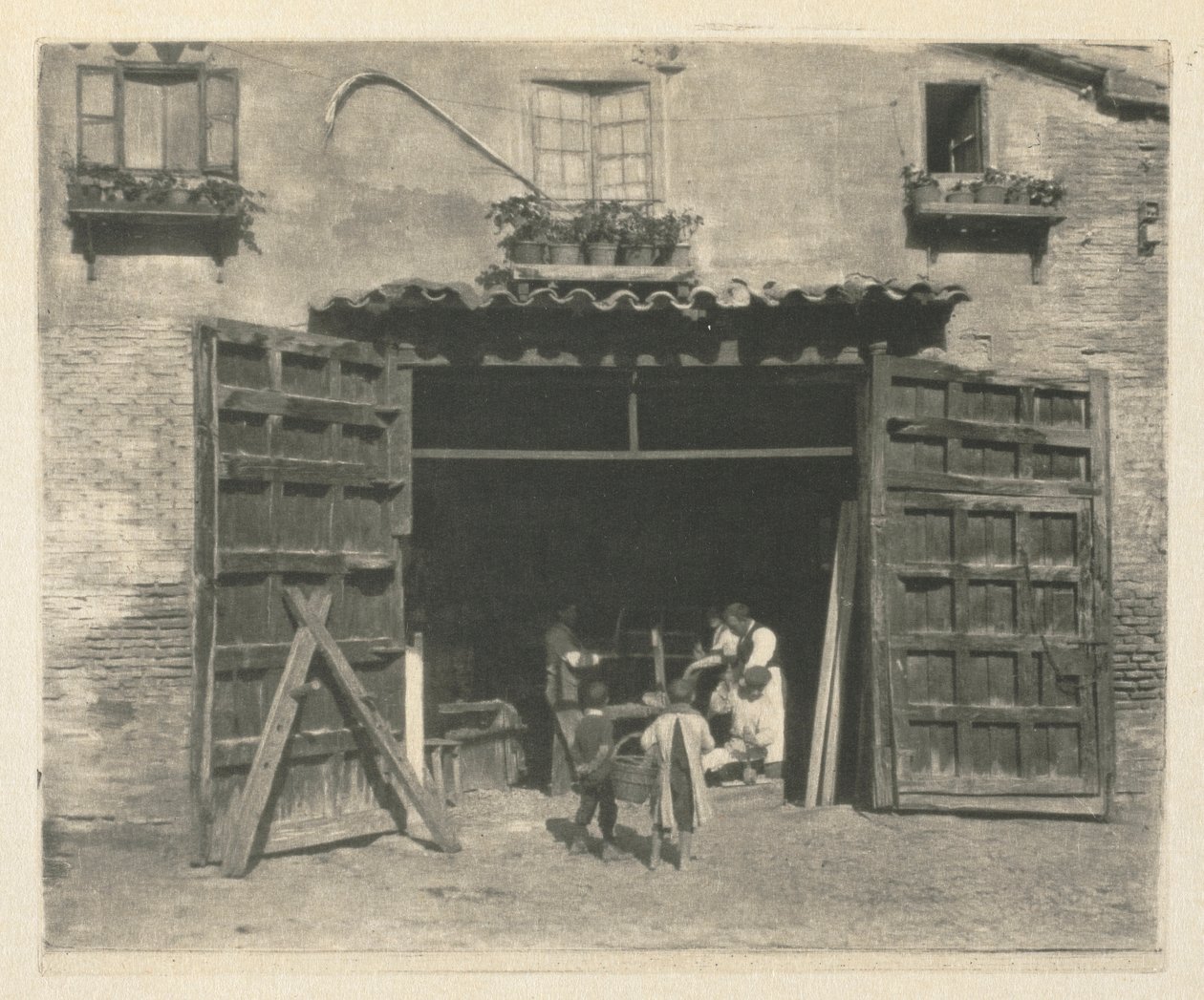 Camera Work: Una carpintería - Toledo, 1914 de James Craig Annan
