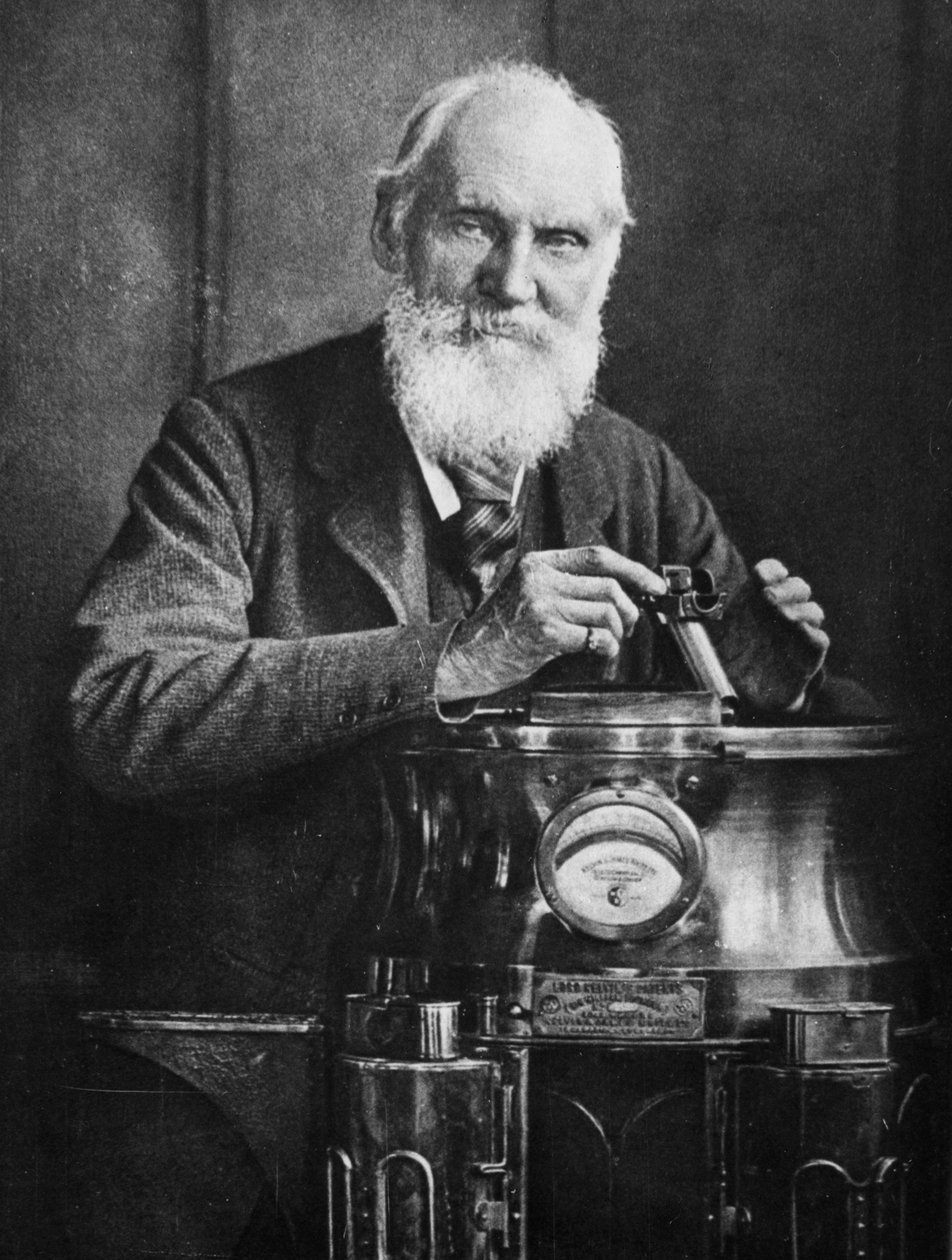 Lord Kelvin, matemático y físico escocés, con su brújula, 1902 de James Craig Annan