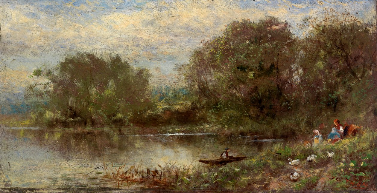 Paisaje llamado La bellota, siglo XIX de James Crawford Thom