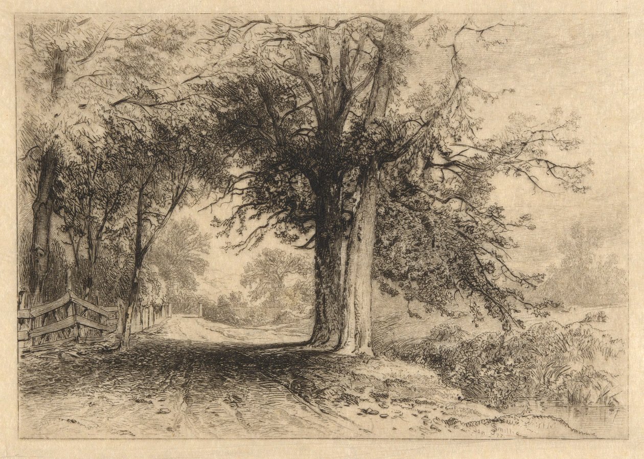 A Farm Lane, enero de 1887, Opus 2 de James David Smillie
