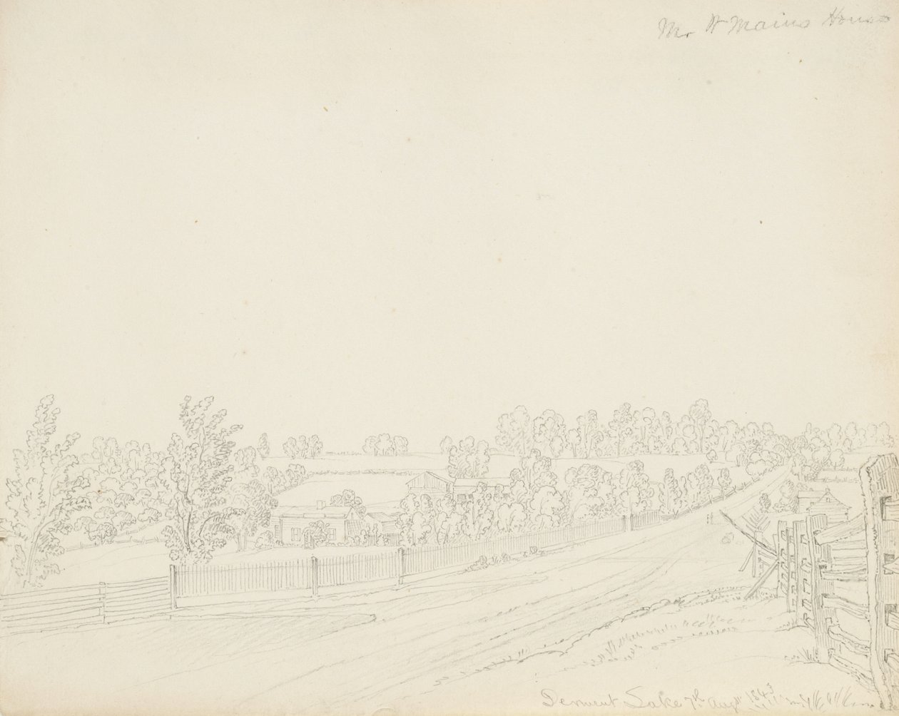 Casa del Sr. W. Mains, Lago Derwent de James David Smillie