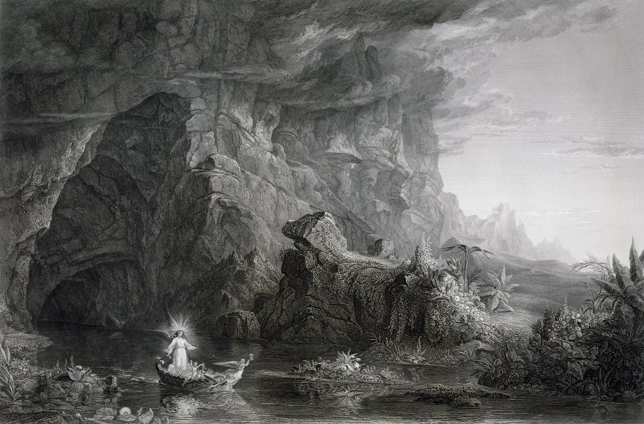 El viaje de la vida: Infancia, c. 1855 de James David Smillie