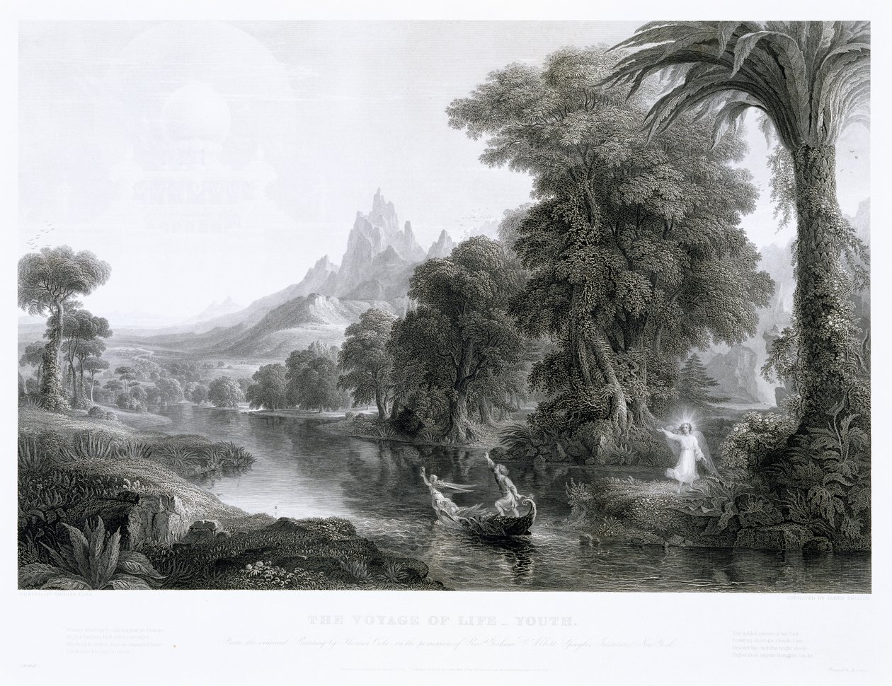 El viaje de la vida — Juventud, c. 1855 de James David Smillie