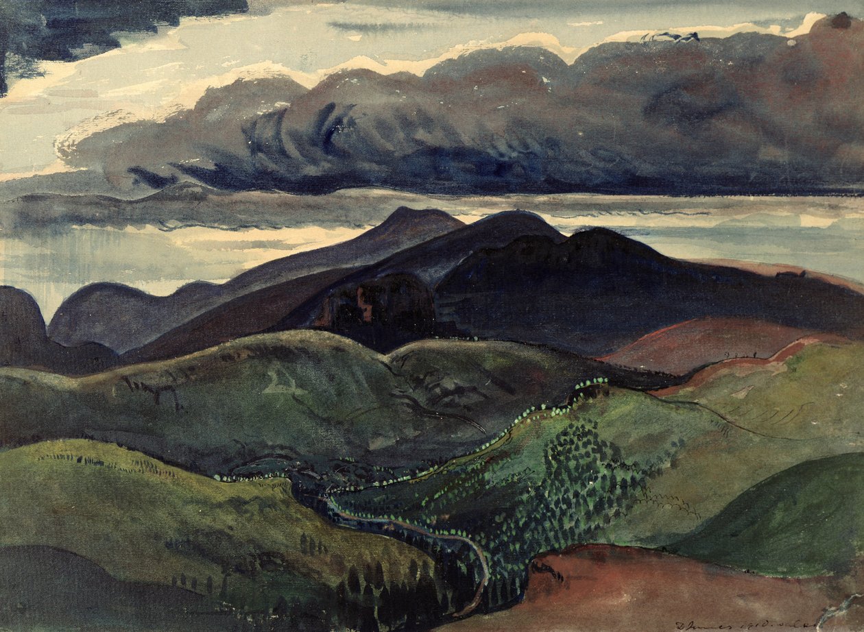 Las montañas oscuras (Brecon Beacons) de James Dickson Innes