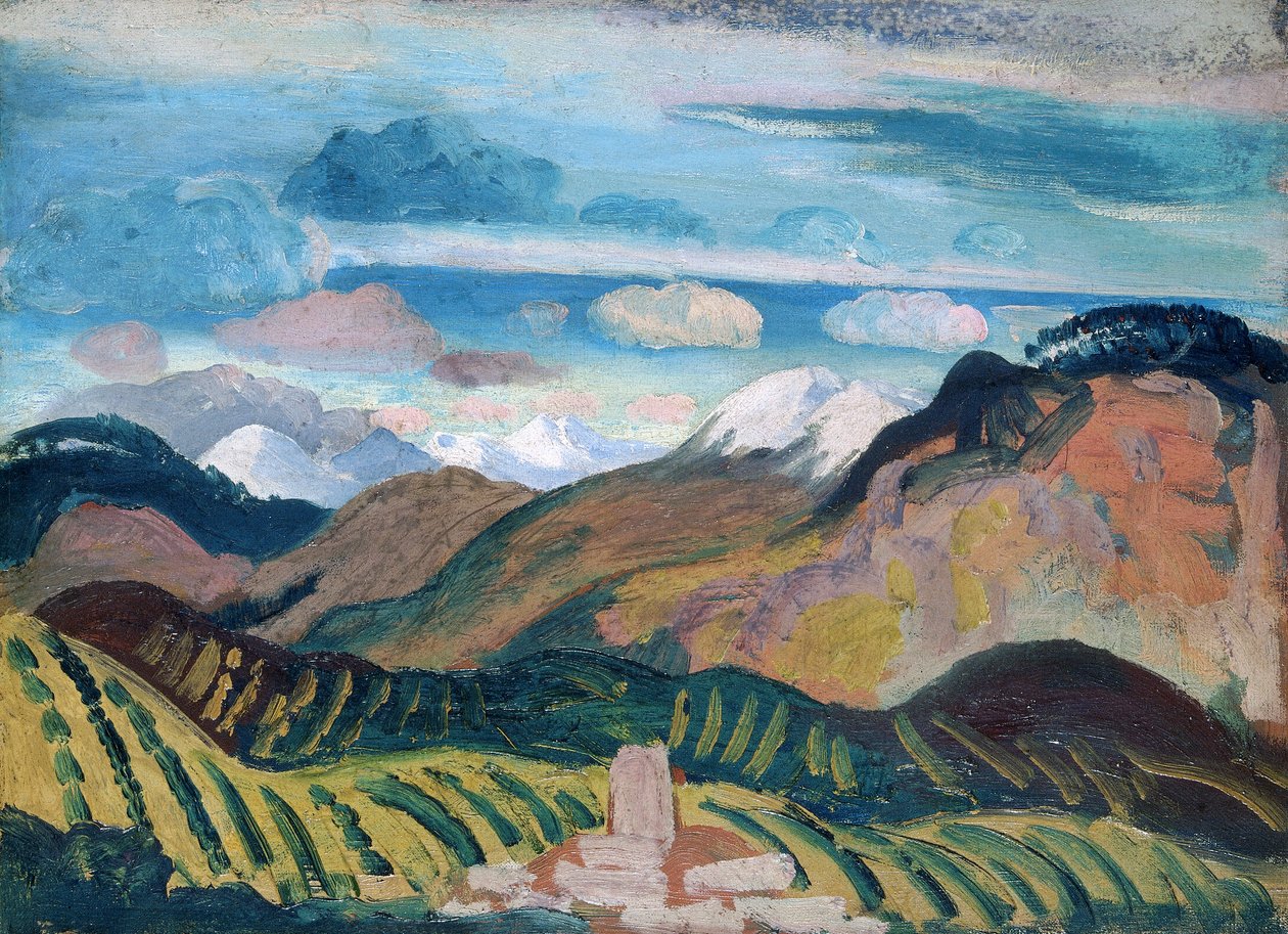 Vernet, Paisaje provenzal, 1912 de James Dickson Innes