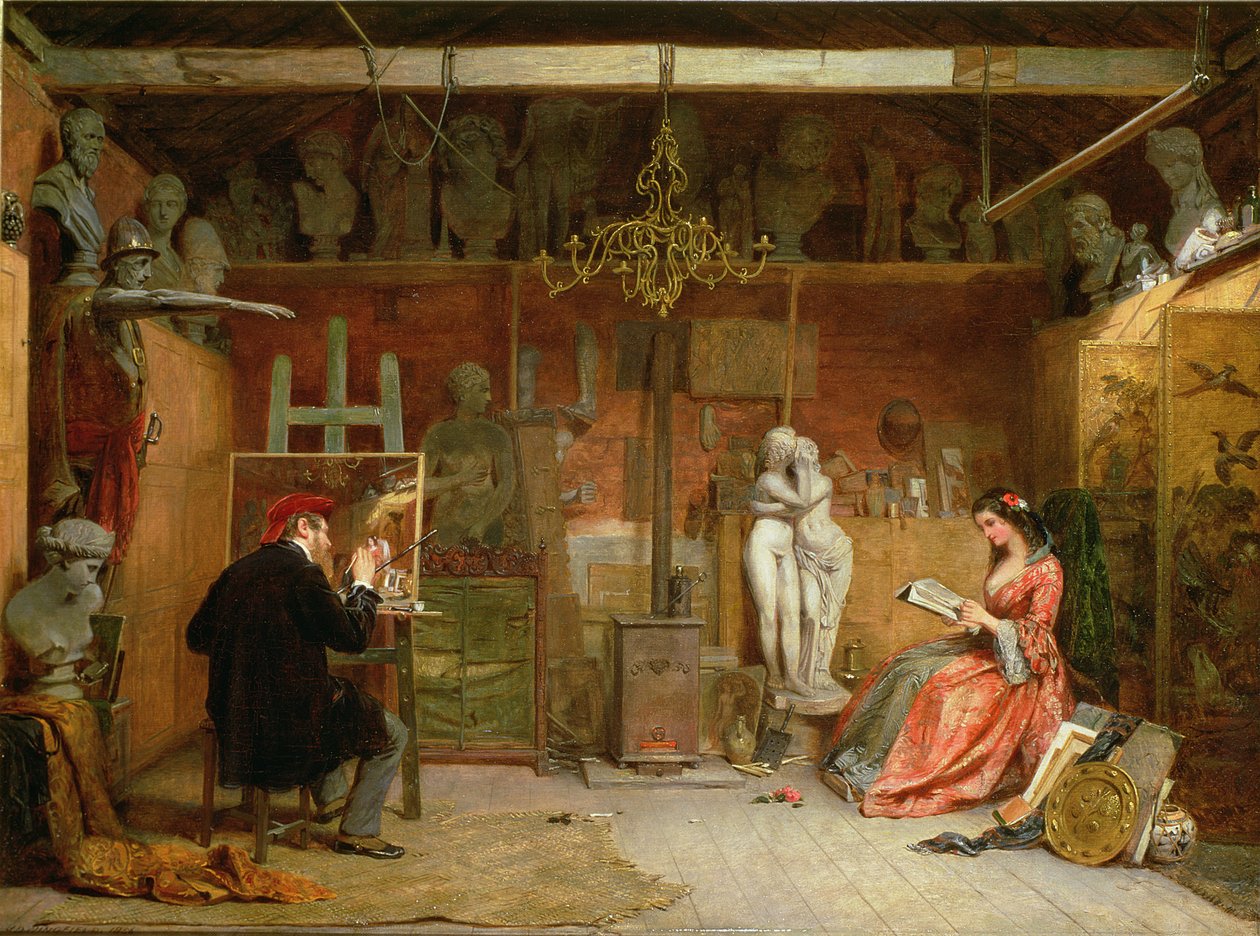 El estudio del artista de James Digman Wingfield
