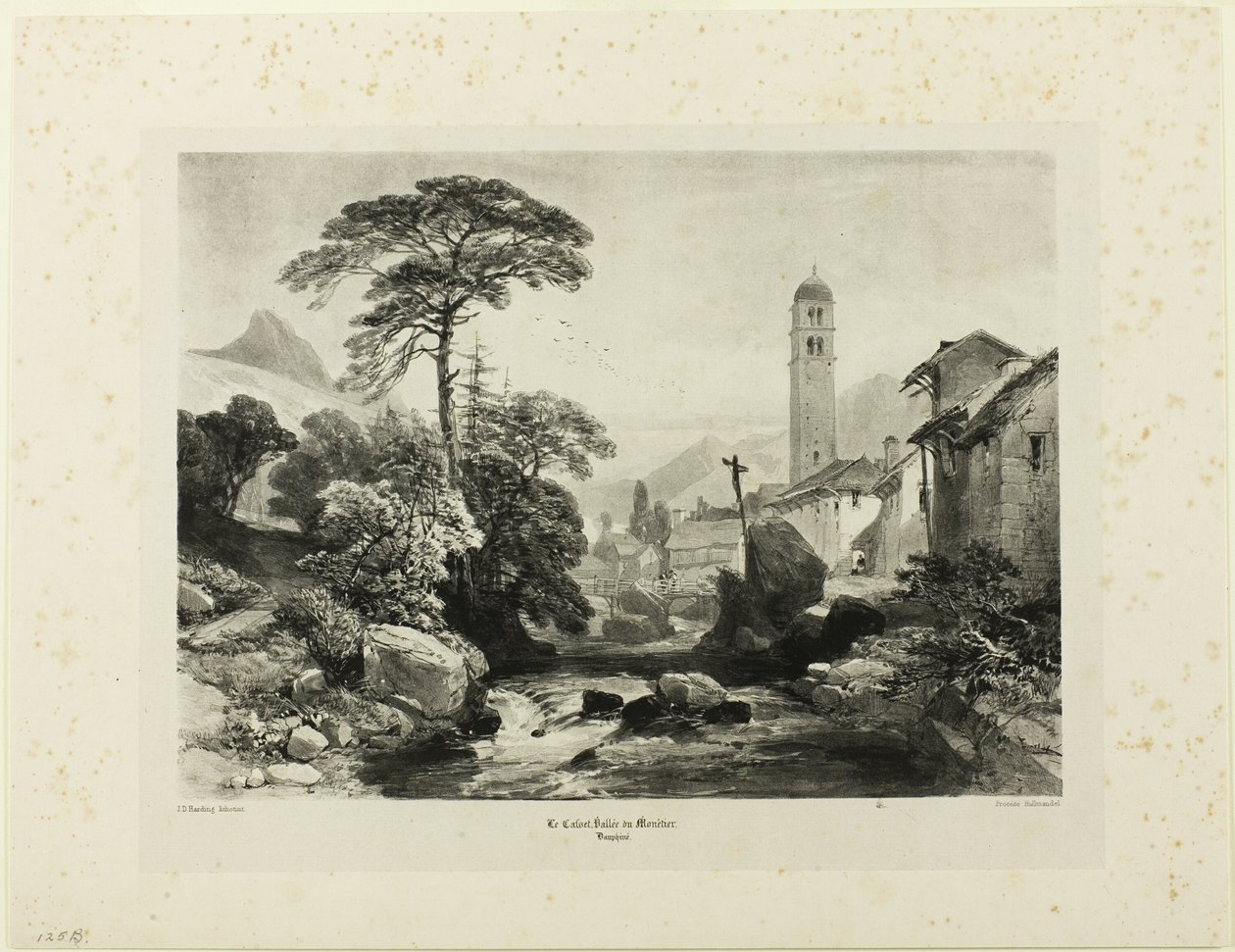 Le Casset; Vallee du Monetier de James Duffield Harding