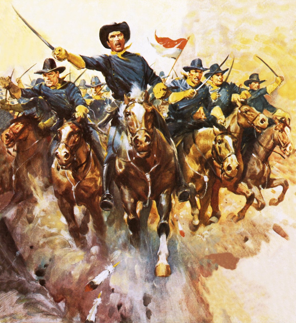 Carga de la caballería estadounidense de James Edwin McConnell