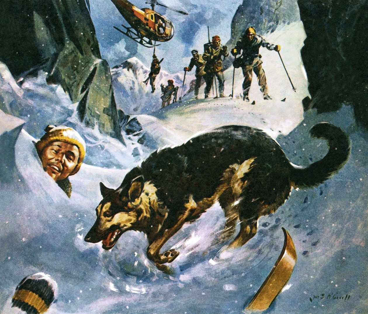 Rescate en la nieve de James Edwin McConnell