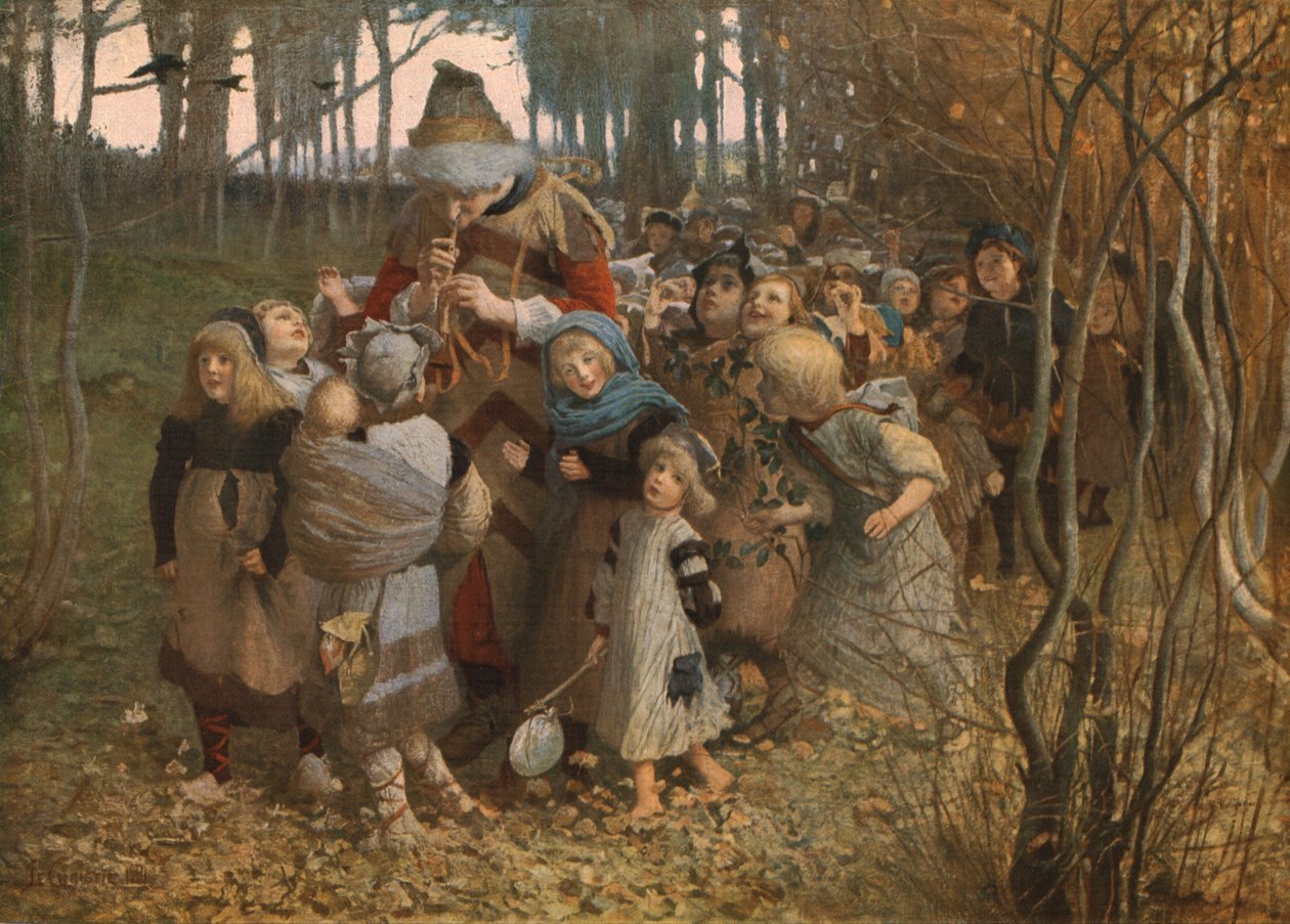 El flautista de Hamelín, 1881, c1930 de James Elder Christie