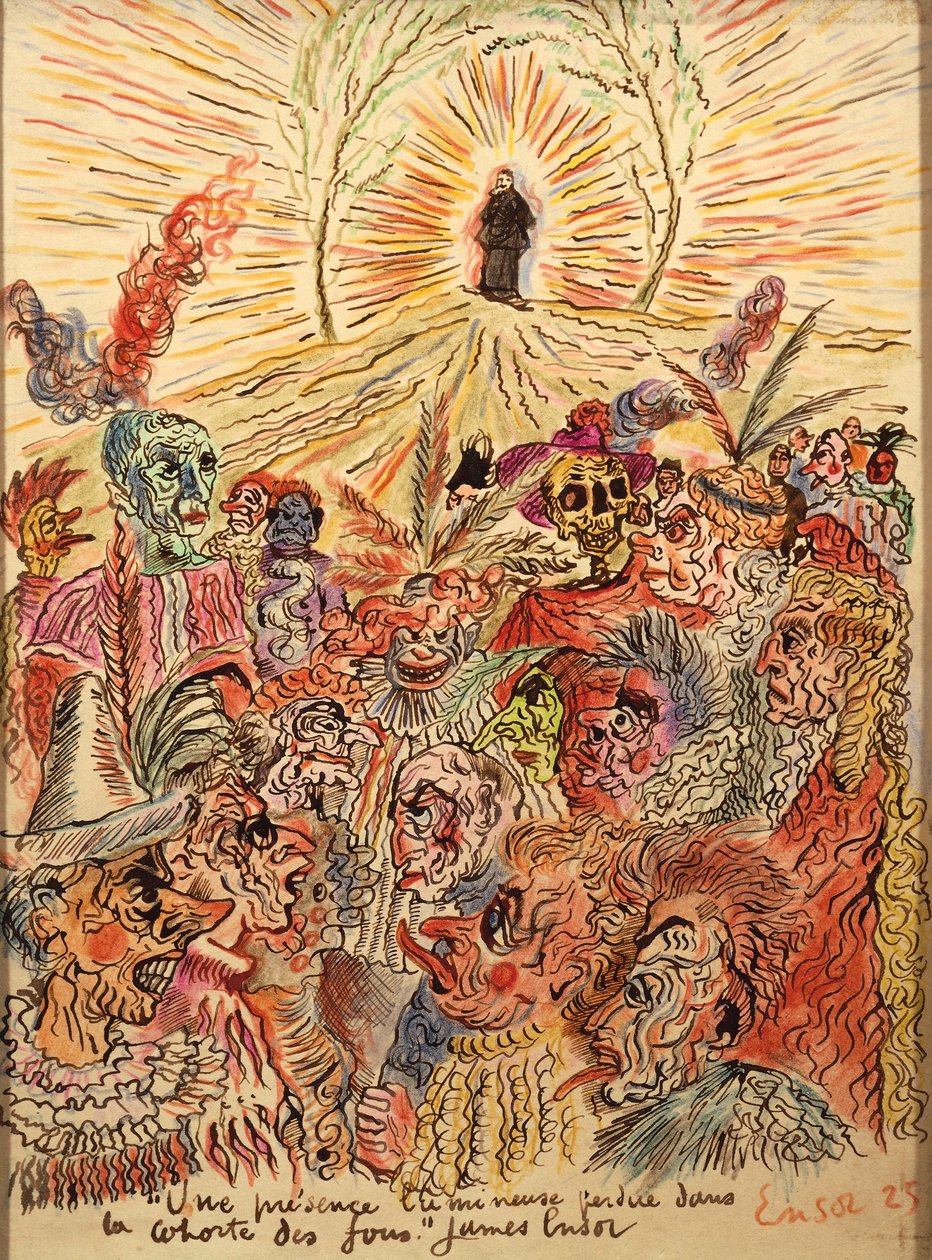 Bélgica, brillante presencia perdida en la corte de los locos de James Ensor